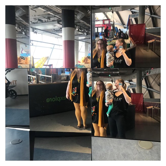 Family mirror selfie 