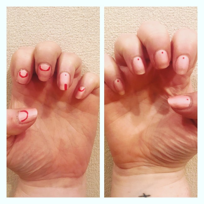 ly h Kerr baby pink manicure 