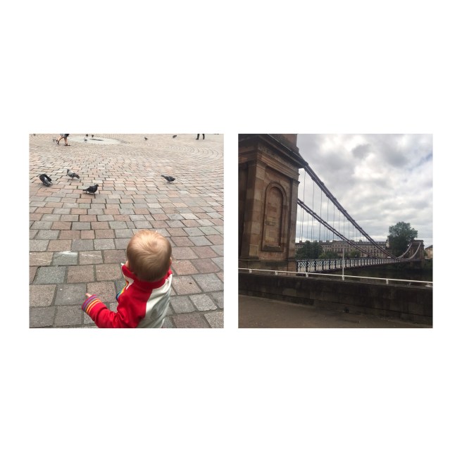Suspension bridge, River Clyde 