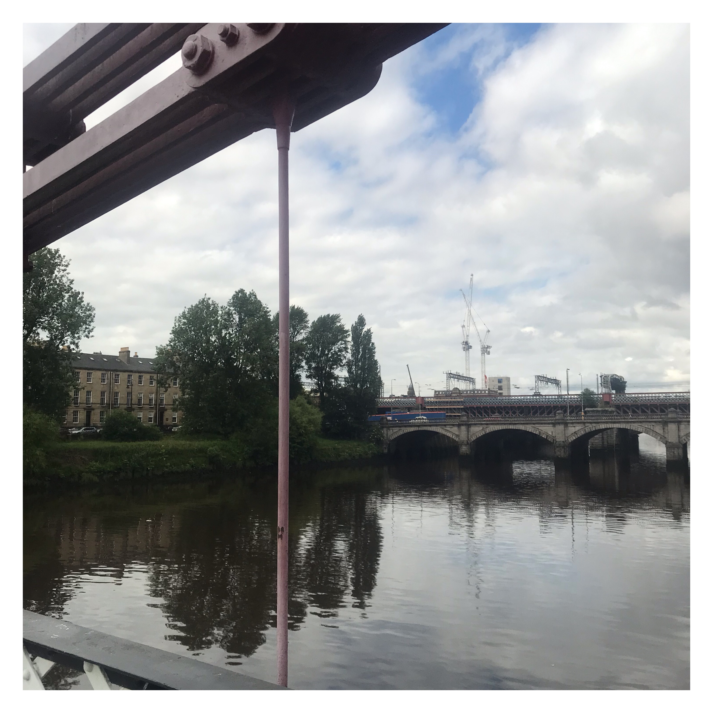 View from bridge, River Clyde