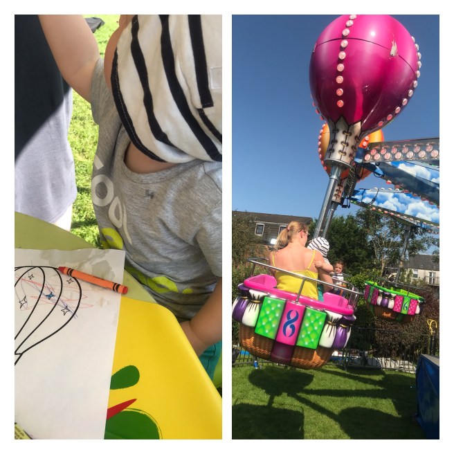 Children’s hot air balloon ride 