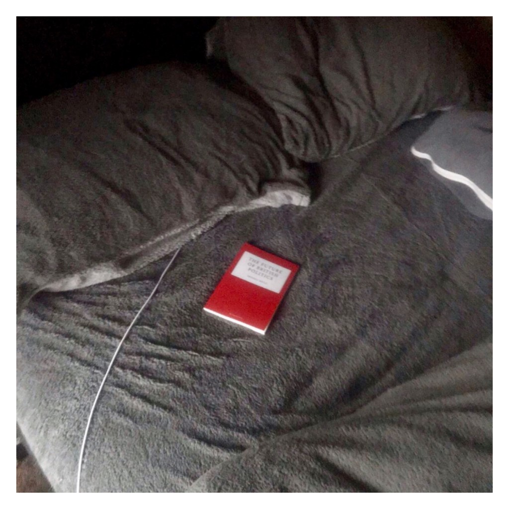 Soft grey fleecy bedding on king size bed