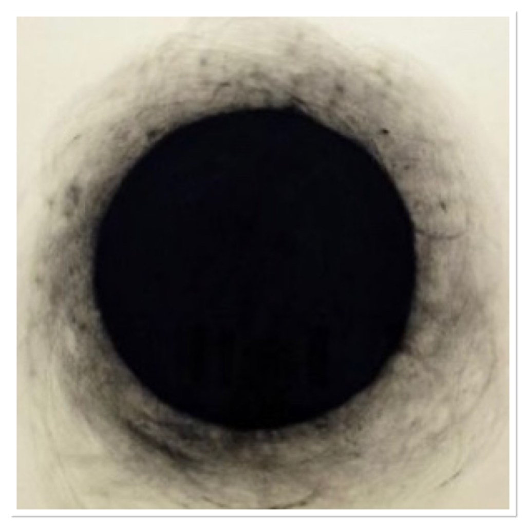 Black Smokey hold on white background 