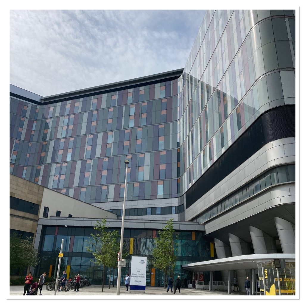 Large modern glass and steel hospital building